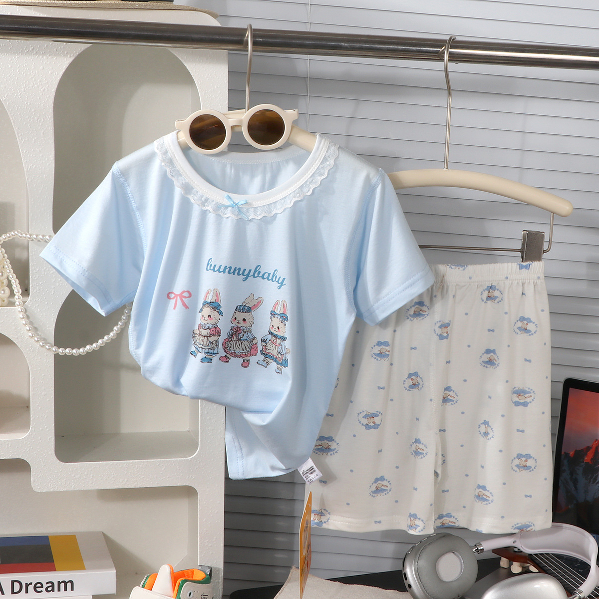 Su bebé, pijamas para niños Lycelle, verano nuevo traje de servicio a domicilio, ropa antibacteriana para niños y niñas, ropa de aire acondicionado