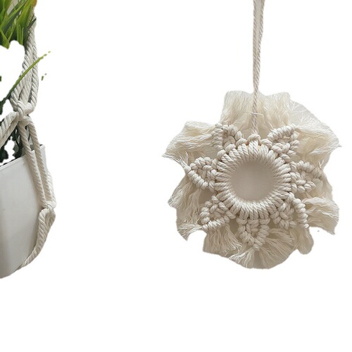 ins Nordic style hand-woven five-pointed star pendant bohemian pure cotton wall hanging Christmas gift gift
