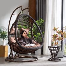 吊篮吊兰藤椅懒人摇椅阳台秋千摇篮椅庭院双人吊椅室内吊床家用
