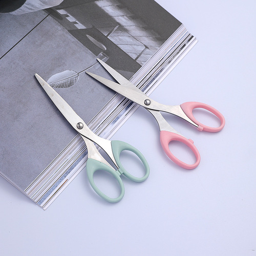 Stationery scissors office home kitchen sewing paper scissors large, medium and small stainless steel handmade art knife scissors
