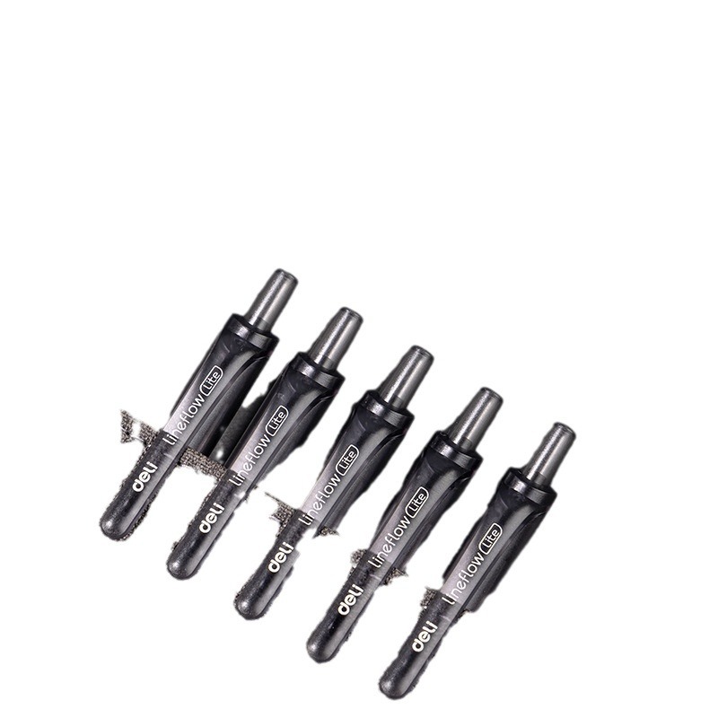 Deliky S07 suave pulsable bolígrafo neutro de bala de 0.5mm negro para estudiantes de tareas pincel de escritorio bolígrafo de firma image 5