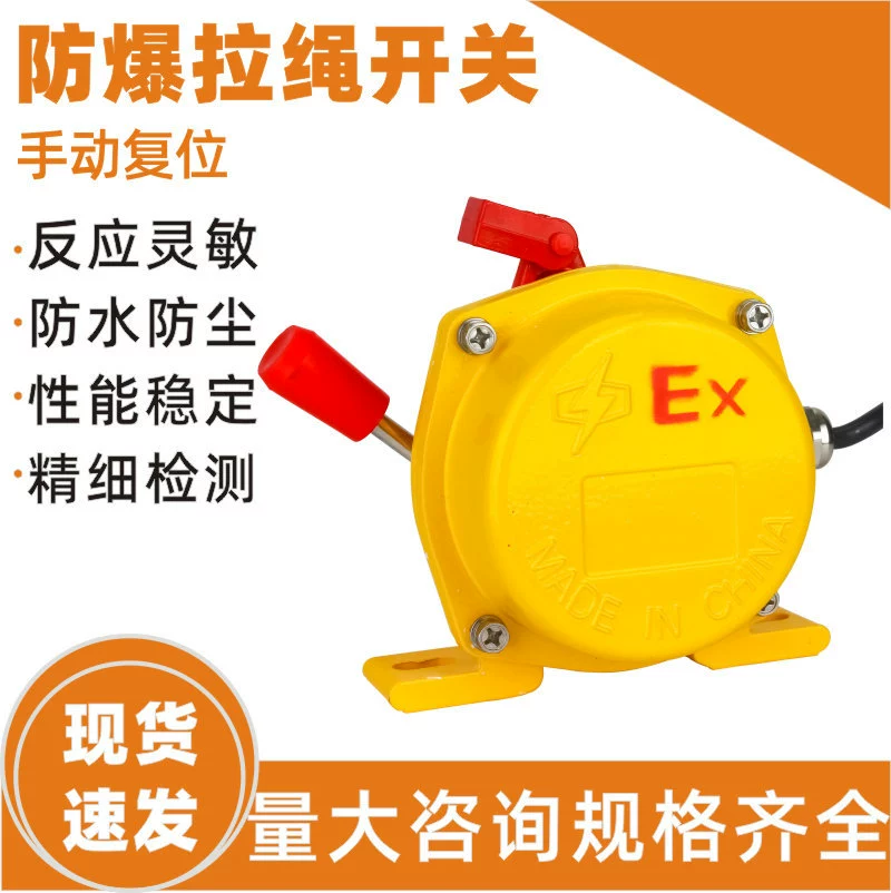 Взрывозащищенный двухсторонний переключатель троса KBW-220L/BKLT2-2 ленточный транспортировочный безопасный аварийный ручной переключатель троса