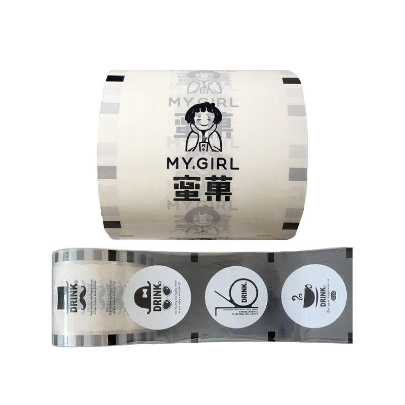 película de sellado de taza de té de leche desechable película de sellado de taza especial para leche de té de leche de soja bebida envase de alimentos y bebidas película de enrollamiento personalizada