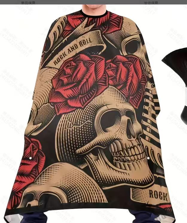 Fábrica personalizada barbería cortar el cabello chaleco teñido calzado herramientas de peluquería domésticas impresión corte de pelo chaleco desechable