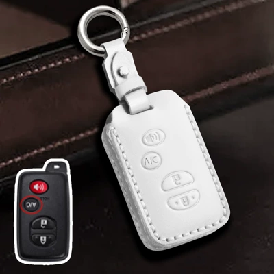 Car key bag land kuroze special key case - white-4-button-ac