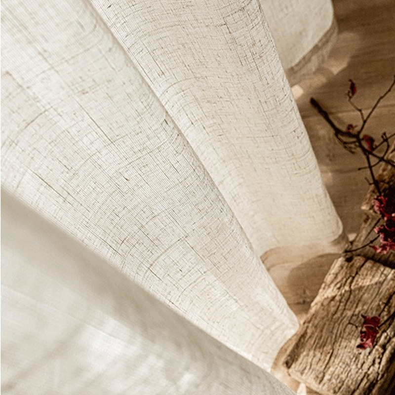 Linen Window Screen Export Balcony Linen Gauze Nordic Southeast Asia Simple Curtain Gauze Custom Amazon