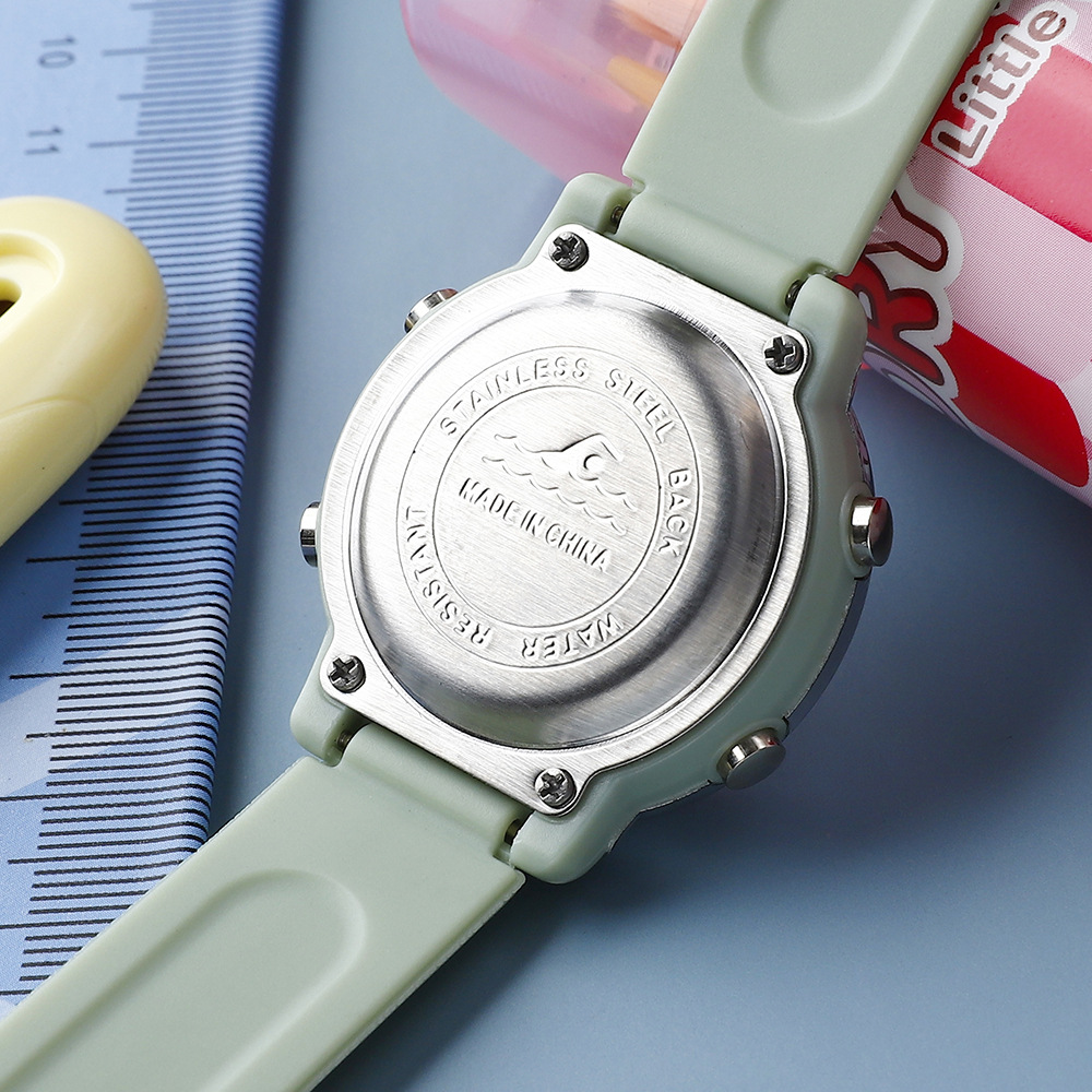 Color caramelo de los niños del estudiante reloj electrónico suministro transfronterizo de creativo de alto valor dial redondo niños relojes electrónicos al por mayor