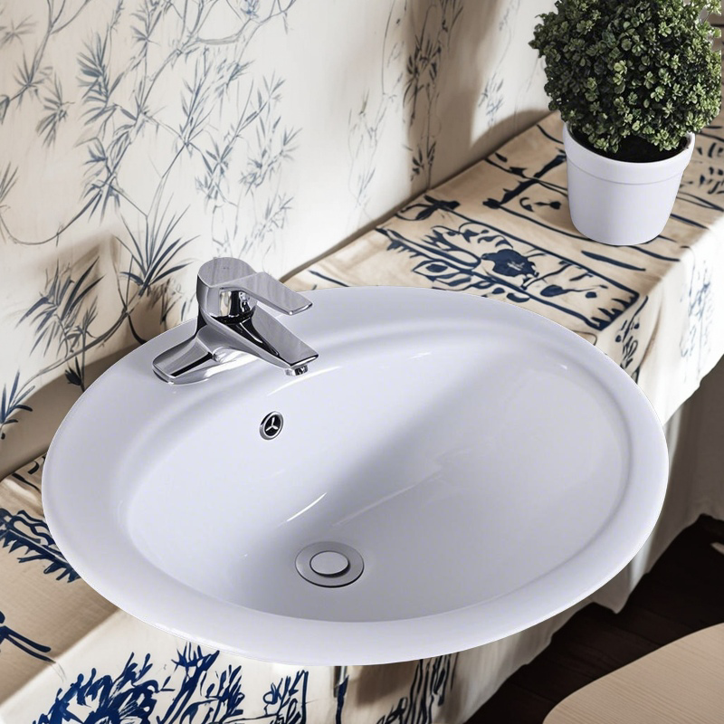 6 / 8 // pulgadas tres agujeros lavabos de lavado de mano semiconservados lavabos de cerámica lavabos de mesa