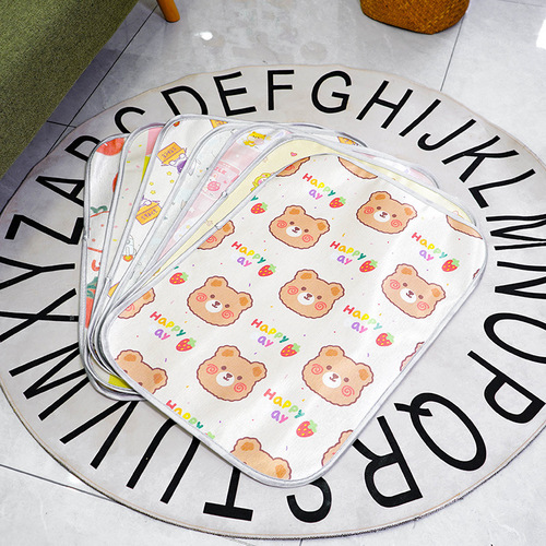 New pet cooling mat with ice silk for summer, suitable for dogs and cats, cross-border shipping, cute cartoon design