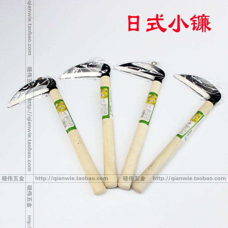 Садовый серп для прополки овощей и копания диких овощей, импортная марганцевая сталь, деревянная ручка в японском стиле, сельскохозяйственный нож для лука-порея оптом.