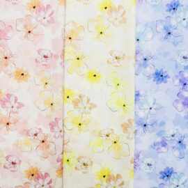 全棉60支碎花布国风年轻旗袍面料数码印女装连衣裙汉服居家服布料