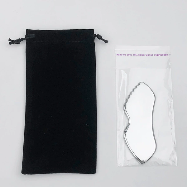 Lip-shaped scraping board-puffy bag