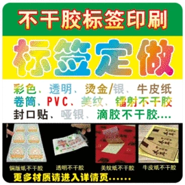 其他印刷产品;不干胶标签;塑料塑胶标签