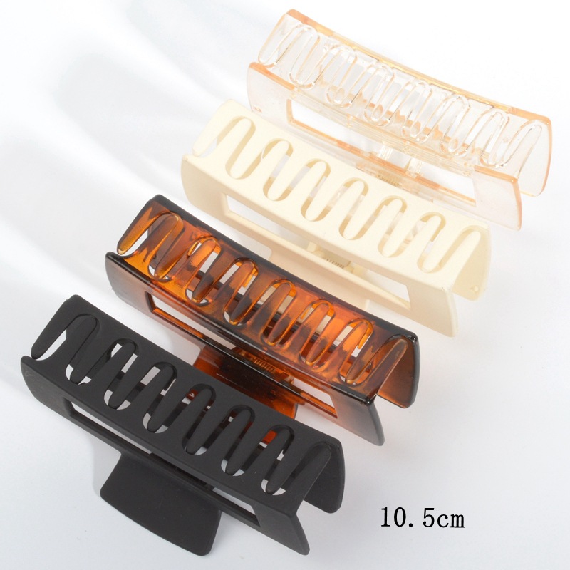 Amazon Venta caliente traje de pinza de pelo esmerilado grande Cabeza trasera garra de pelo clip de goma pintura antideslizante clip de accesorios para el cabello para las mujeres