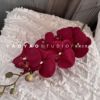 Red Simulation Flower Wedding Wedding Hall Fake Flower Decoration Road Insert Flower Silk Flower Ceiling Flower Foreign Trade Cross -border