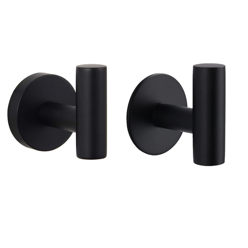 Stainless steel towel hook heavy-duty waterproof wall hook self-adhesive punch coat bathrobe towel hook wall-mounted hook