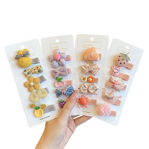 Baby hair accessories clip children's small hair clip cute baby super cute infant sweat hair card girl fetal hair headband