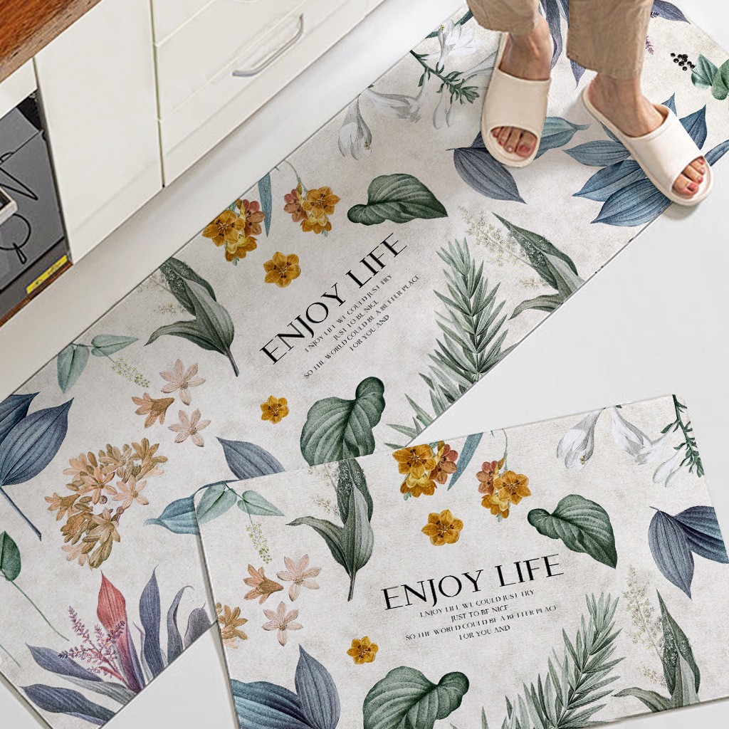 Geométrica ins Estilo nórdico cocina piso estera puerta Mat baño puerta Mat cocina alfombra absorbente