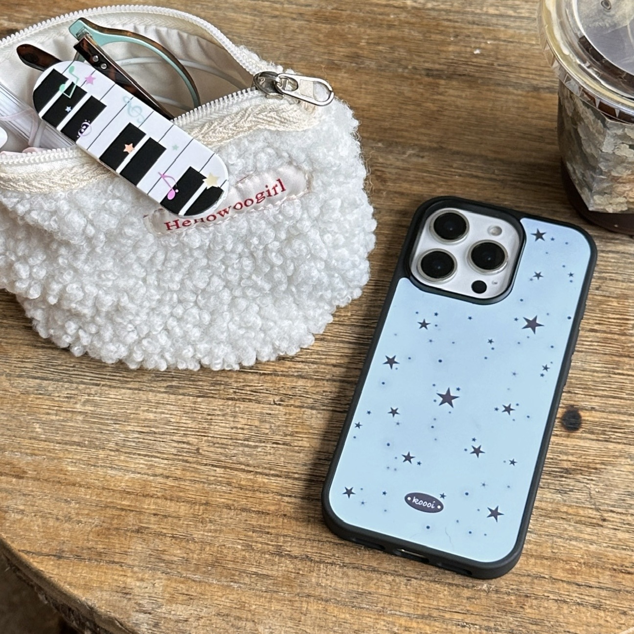 Nueva marca de marea azul tinta rociada estrella adorable para Apple iPhone 16 proMax caso de teléfono / 13 image 2