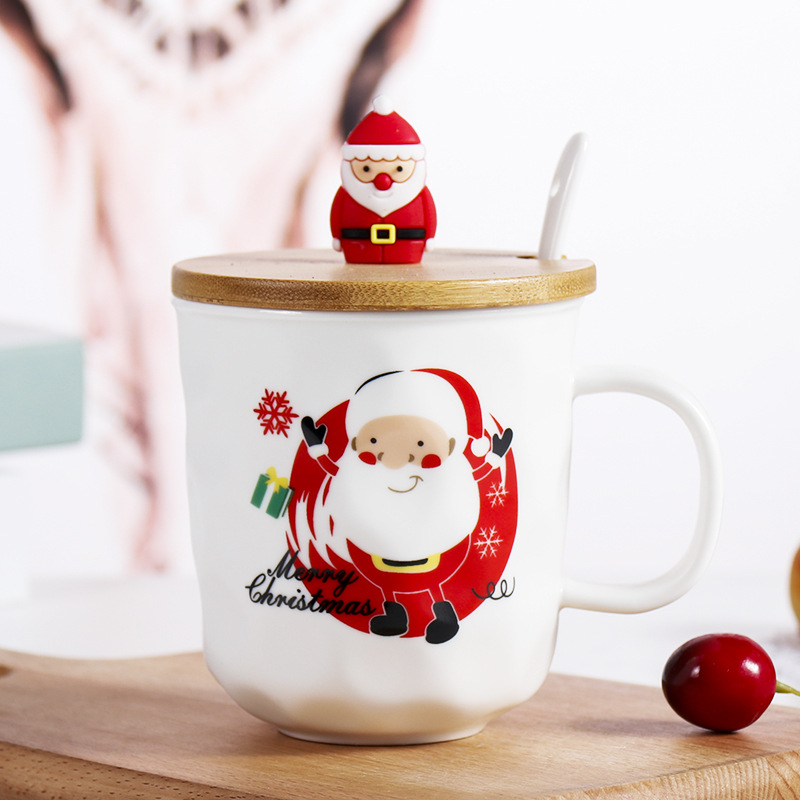 Christmas Christmas Cartoon Ceramics Mug 1 Set display picture 5