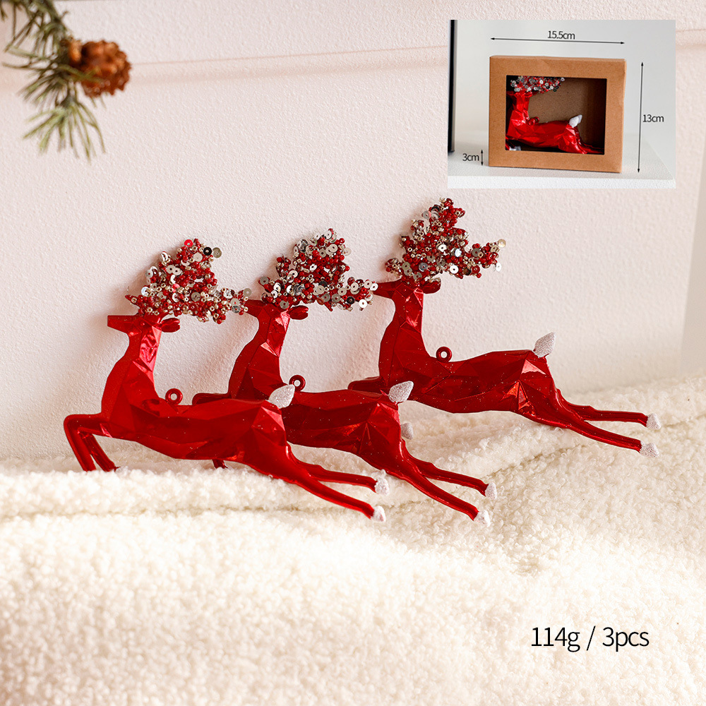 Bola de Navidad roja bola de plástico árbol estrella superior decoración del árbol de Navidad casa colgante donut PVC bola en caja