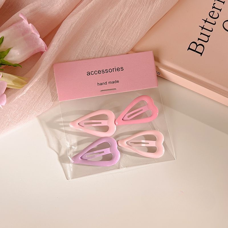 Clip de cabello de dopamina rosa, frente feminina, clip de cepa, clip de cabello lateral, clip de cabello dulce y lindo, tocado de cabello