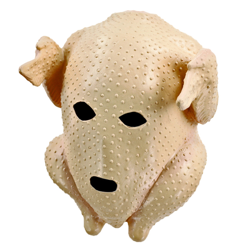 Amazon máscaras de Halloween divertidas máscaras de pavo pollo animal de látex máscaras de muñecas