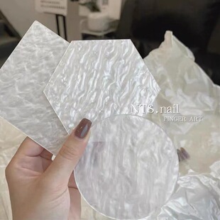 Japanese-style nail tools shell mother-of-the-shell grain palette display plate Nail Polish glue phototherapy glue plate display strip