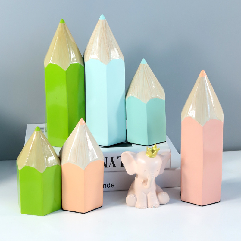Creative Pencil Crafts, Children's Room Soft Decoration, Fun Resin Indoor Ornaments, Home Wholesale, Modern and Simple Creative Pencil Crafts, Children's Room Soft Decoration, Fun Resin Indoor Ornaments, Home Wholesale, Modern and Simple