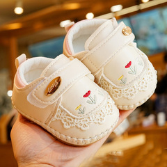 Baby shoes soft sole anti-slip spring and autumn new learning step shoes beginner baby shoes 0-1 years single shoes breathable