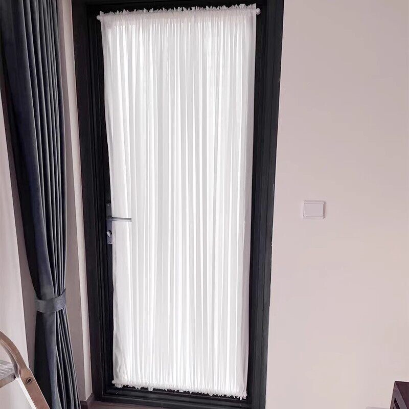 No-Drill Glass Door Curtain, Stretchable Sheer Curtain for Inward-Opening Windows, Magic Tape Non-Transparent Blackout Curtain, Bay Window Curtain, Cabinet Curtain, Sliding Door Curtain No-Drill Glass Door Curtain, Stretchable Sheer Curtain for Inward-Opening Windows, Magic Tape Non-Transparent Blackout Curtain, Bay Window Curtain, Cabinet Curtain, Sliding Door Curtain