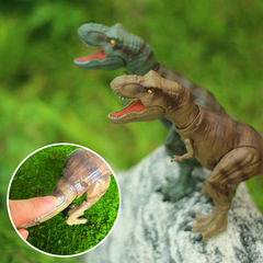Children's boy dinosaur toy Jurassic T-Rex roaring with lights Triceratops simulated animal model figure