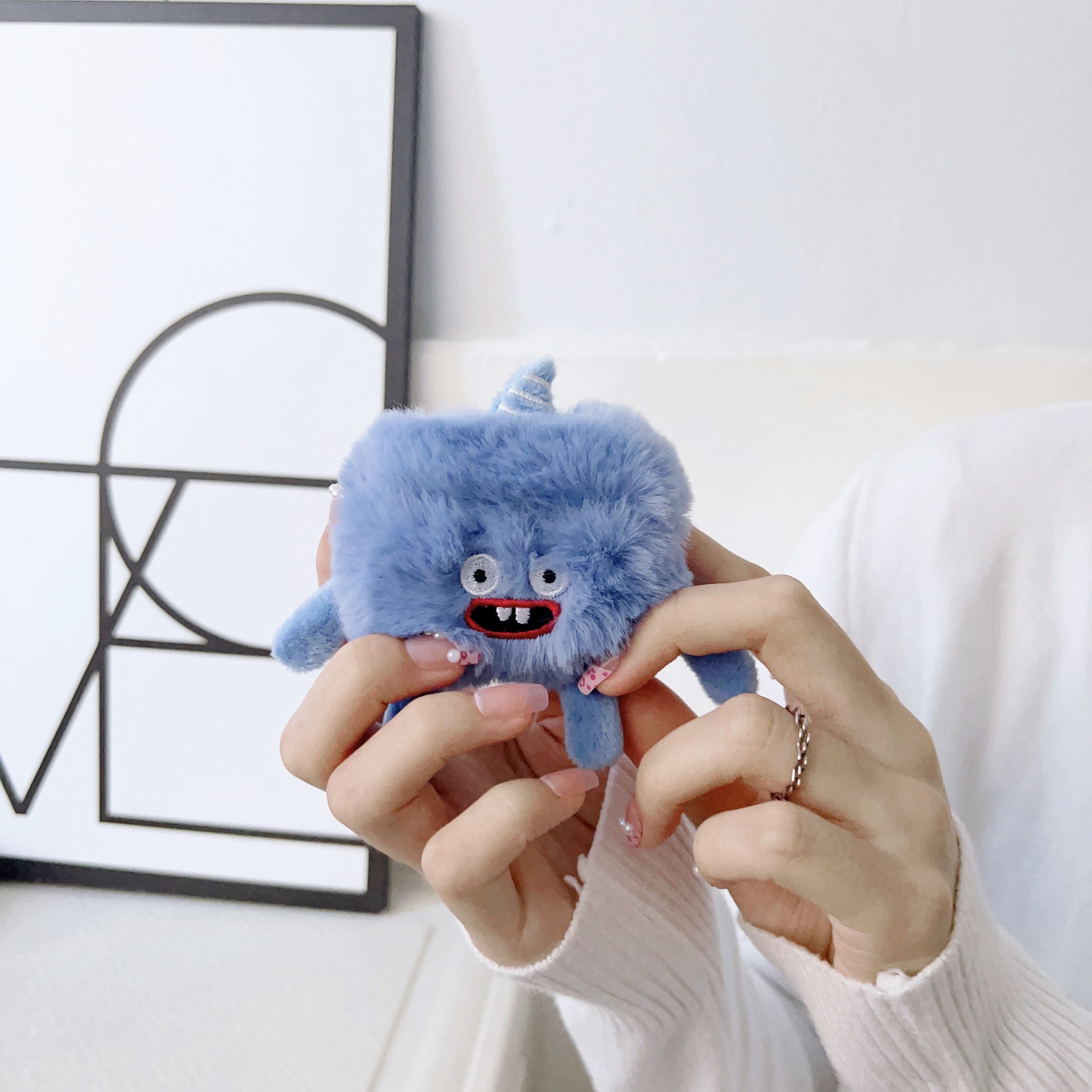 Plush Material Plush Cartoon Handmade Cute Earphone Case Earphone Cases Phone Accessories