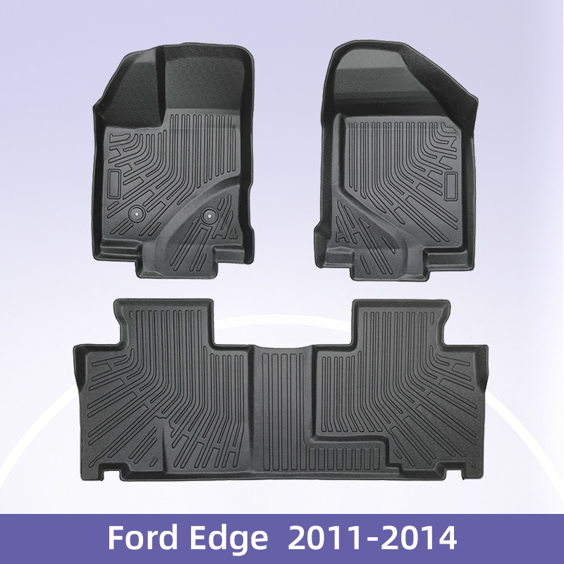 Para Ford Edge Fuel 2011 - 2014 3D todo el tiempo TPE almohadilla para los pies almohadilla del maletero