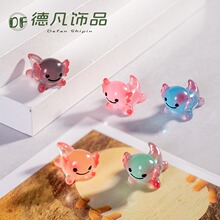 苔藓微景观创意夜光花花六角龙蝾螈 diy装饰品配件园艺造景小摆件