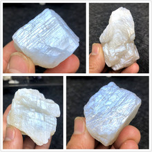 白月光石矿物晶体拉长石奇石收藏摆件教学科普标本加工原石雕刻料