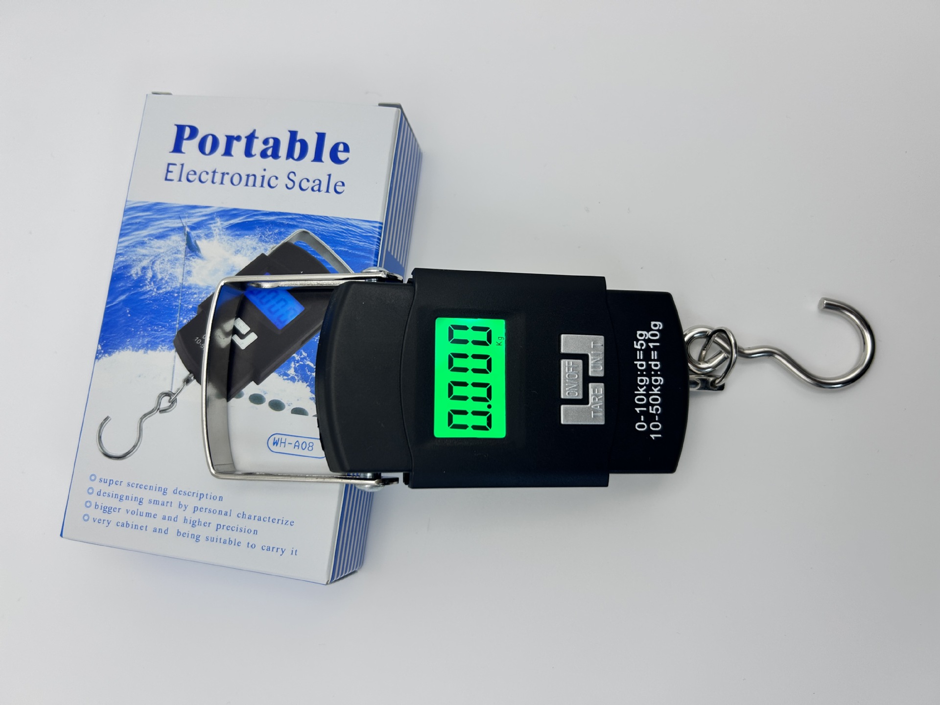 Bestseller Grenzüberschreitende Mini-Elektronische Handwaage mit Hintergrundbeleuchtung, präzise Hängewaage, tragbare tragbare elektronische Waage, Großhandel