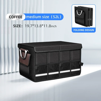 storage box Oxford fabric — Car storage bag/box - medium-503530-capacity-52l-charm-cafe