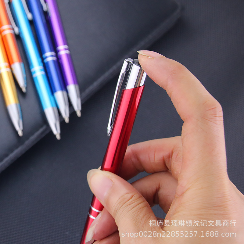 Presione el logotipo imprimible de bolígrafo comercial de metal pen pen pen de regalo de alta calidad bolígrafo de firma
