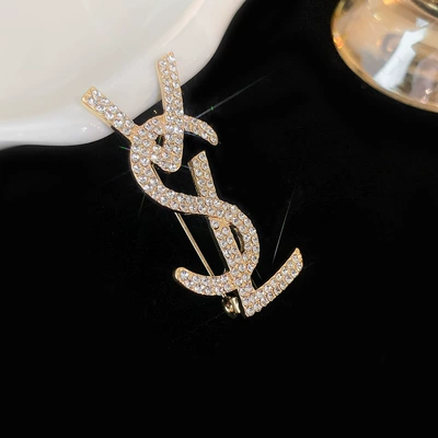 Yaxa sancaqları — the Zodiac Year, Retro High-End - 56-brooch-gold-letter