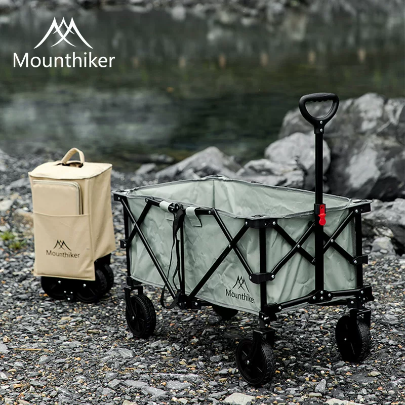 山之客 Travel handheld folding cart for camping, capacious trailer