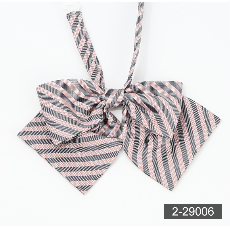 JK领结韩版休闲羽根女生蝴蝶结 纯色尖角领花 女士领结领花 批发详情16