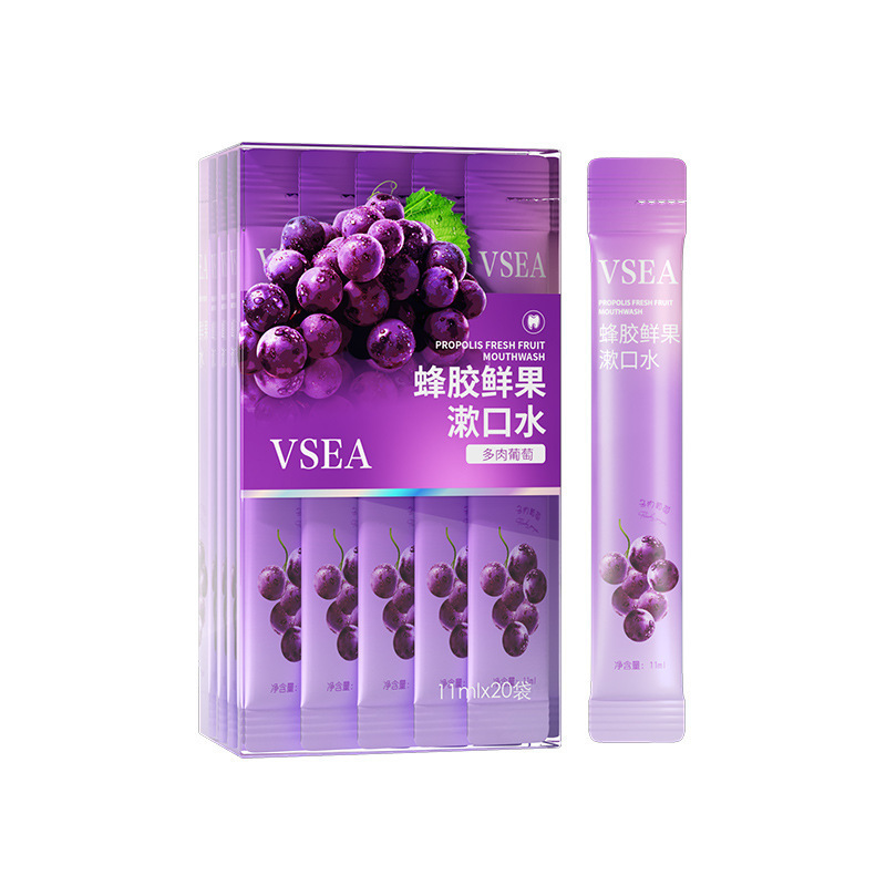 VSEA sonido explosivo enjuague bucal fresco para cuidar de la cavidad oral, cuidado de la limpieza de los dientes, enjuague bucal desechable, portátil image 8