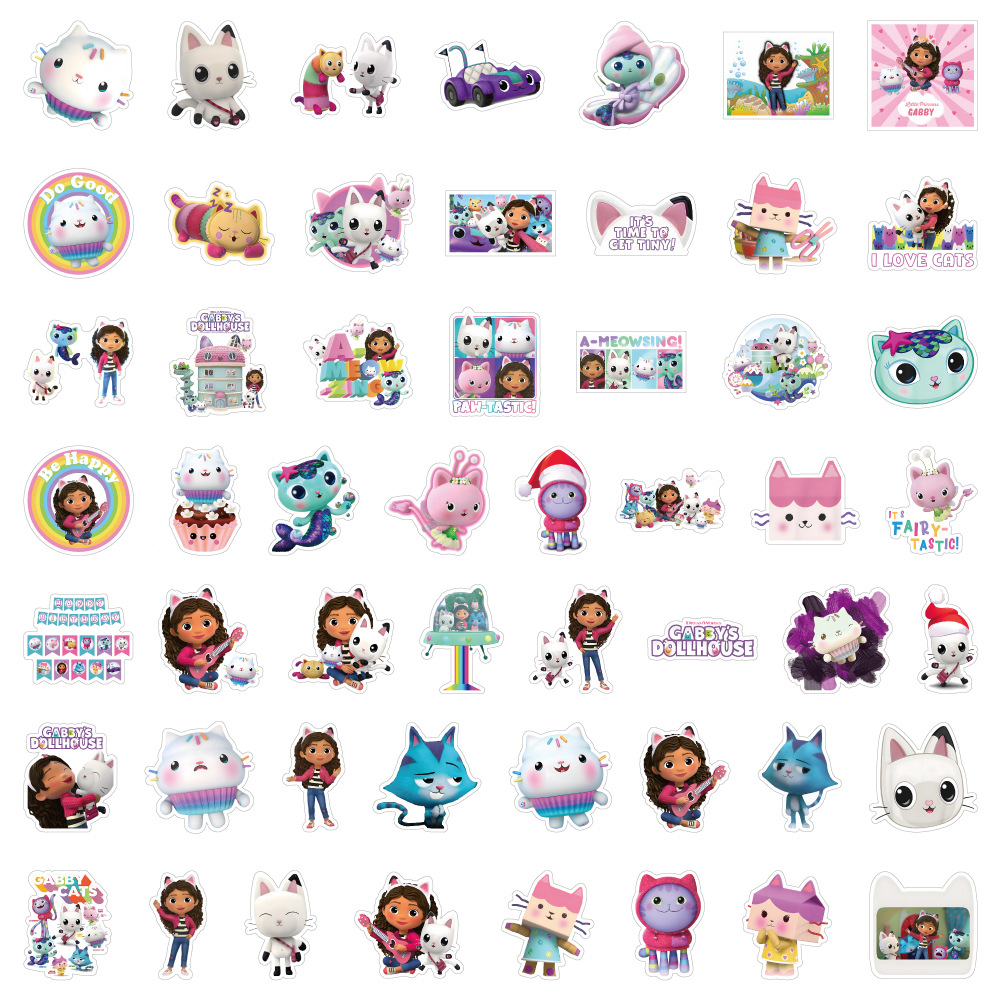 50 pegatinas de graffiti transfronterizas múltiples, decoración de equipaje, scooter portátil, funda impermeable para teléfono móvil, pegatinas de bricolaje