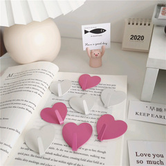 Instagram-style pink heart hooks, cute creative adhesive hooks, stainless steel hooks for dorms, no-drilling, invisible decoration hooks