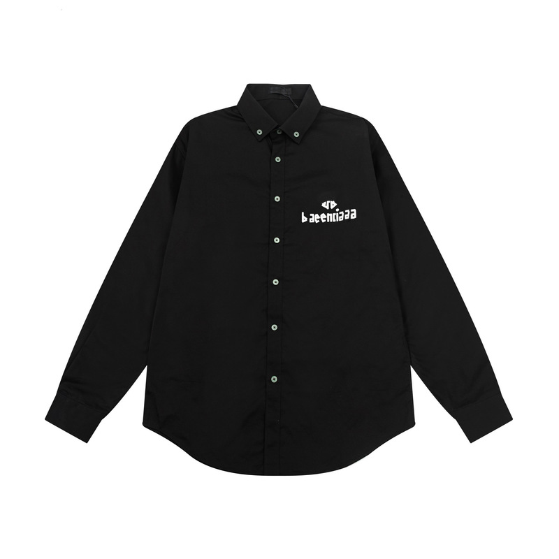 24 Autumn New Paris B Home Correct Edition Fluorescent Color Changing wi-fi Valentine's Day Long Sleeve Shirt Couple Passed Edition