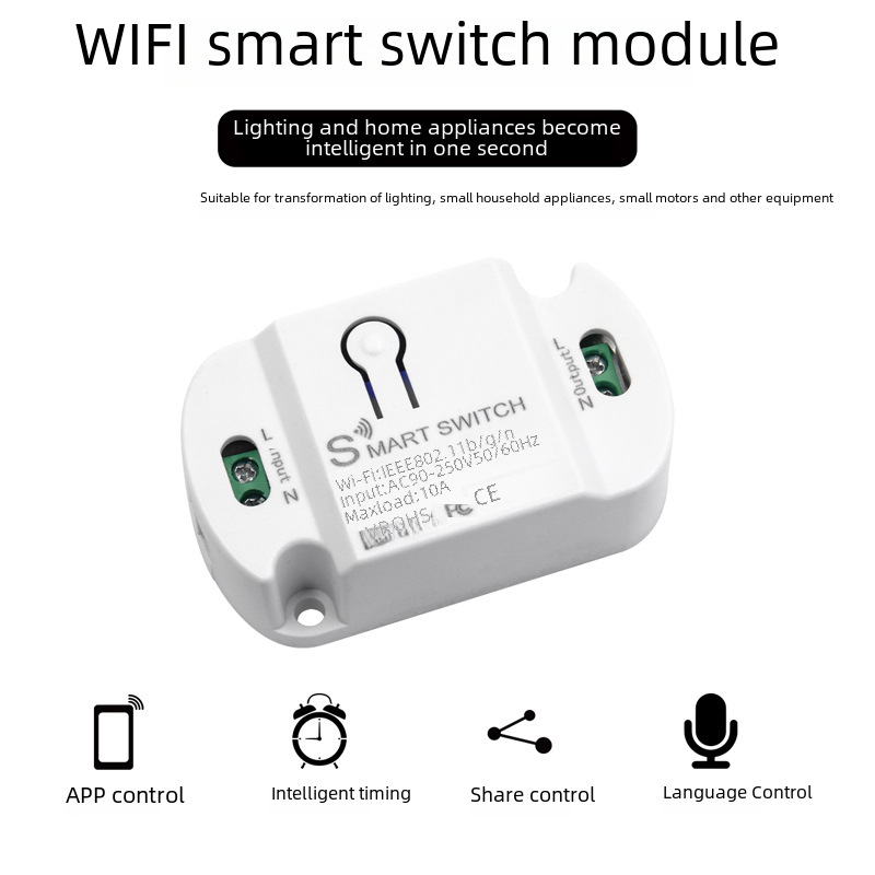 Doodle Smart WiFi Switch Home Lighting Wire-Free Smart Modification Remote Control Switch