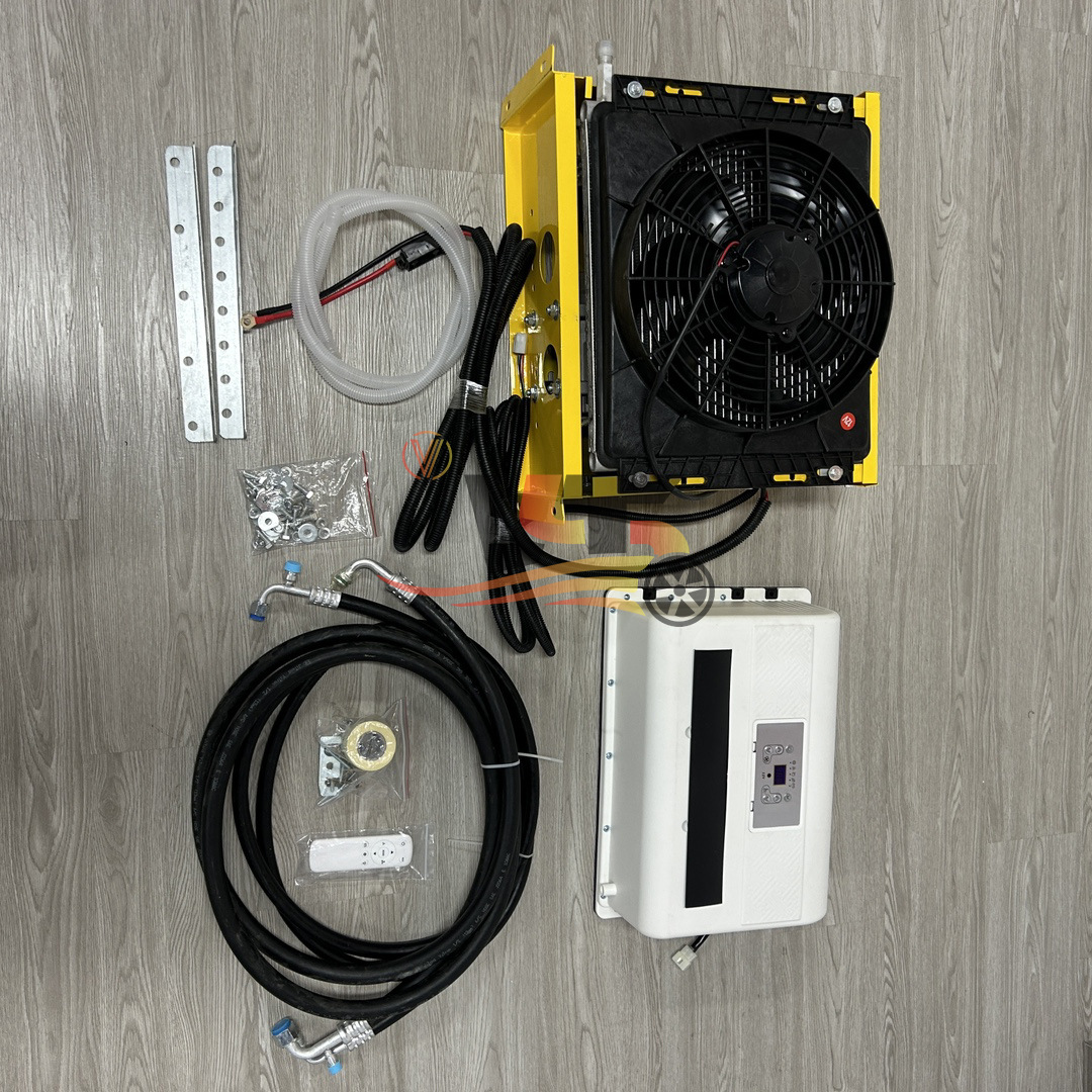 Suitable for 12V 24 V suspended air conditioner for yellow new split air conditioner excavator excavator