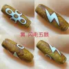 Five -eye lightning beads · yellow. Approximate; 30*10mm