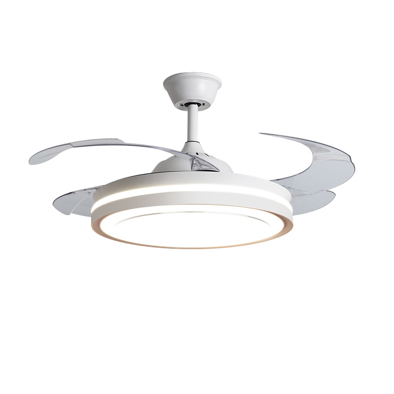 Protección para los ojos lámpara de ventilador invisible lámpara de techo ventilador de techo para el hogar sala de estar comedor dormitorio lámpara de ventilador nórdico lámpara colgante integrada image 9